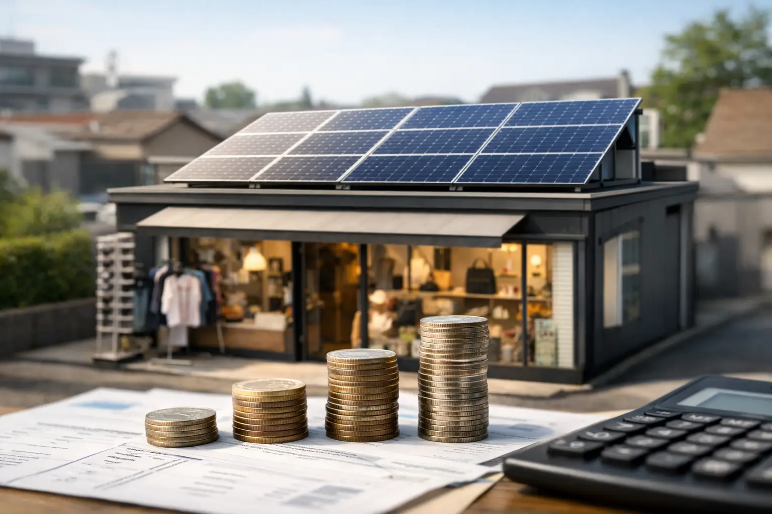 Fotovoltaico per negozio piccolo: costo reale